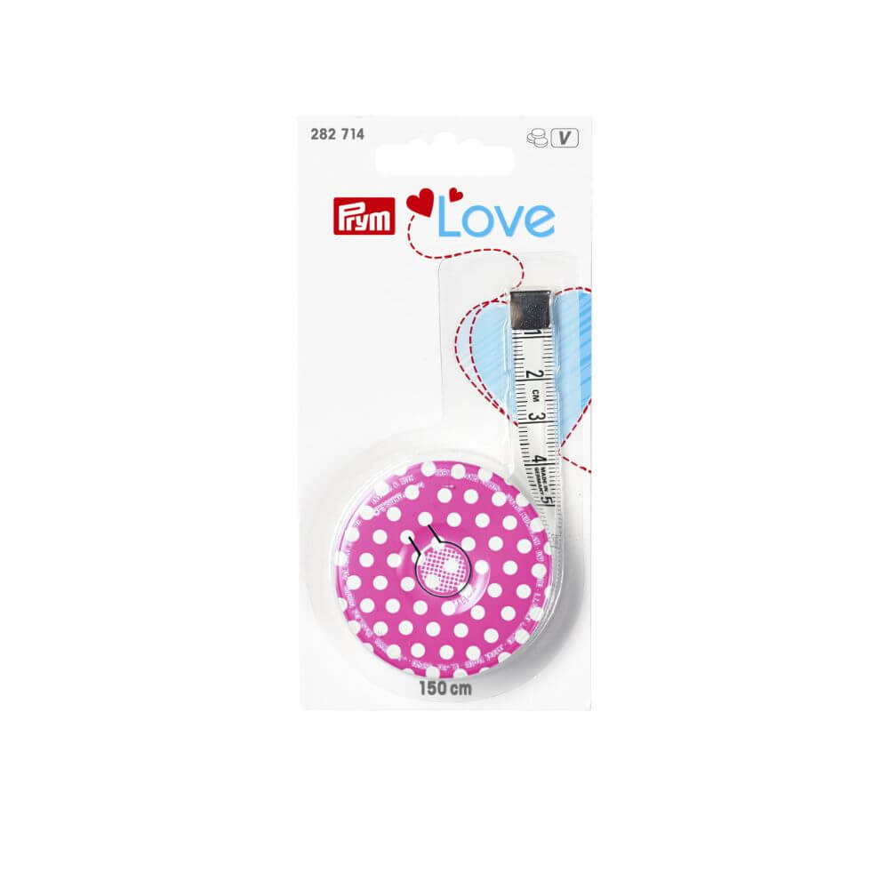 Prym Love rolcentimeter 150cm fuchsia - 