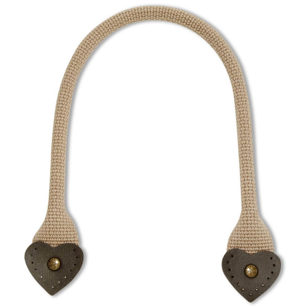 Prym Tasgrepen Clara 45cm beige-bruin - 3x2st