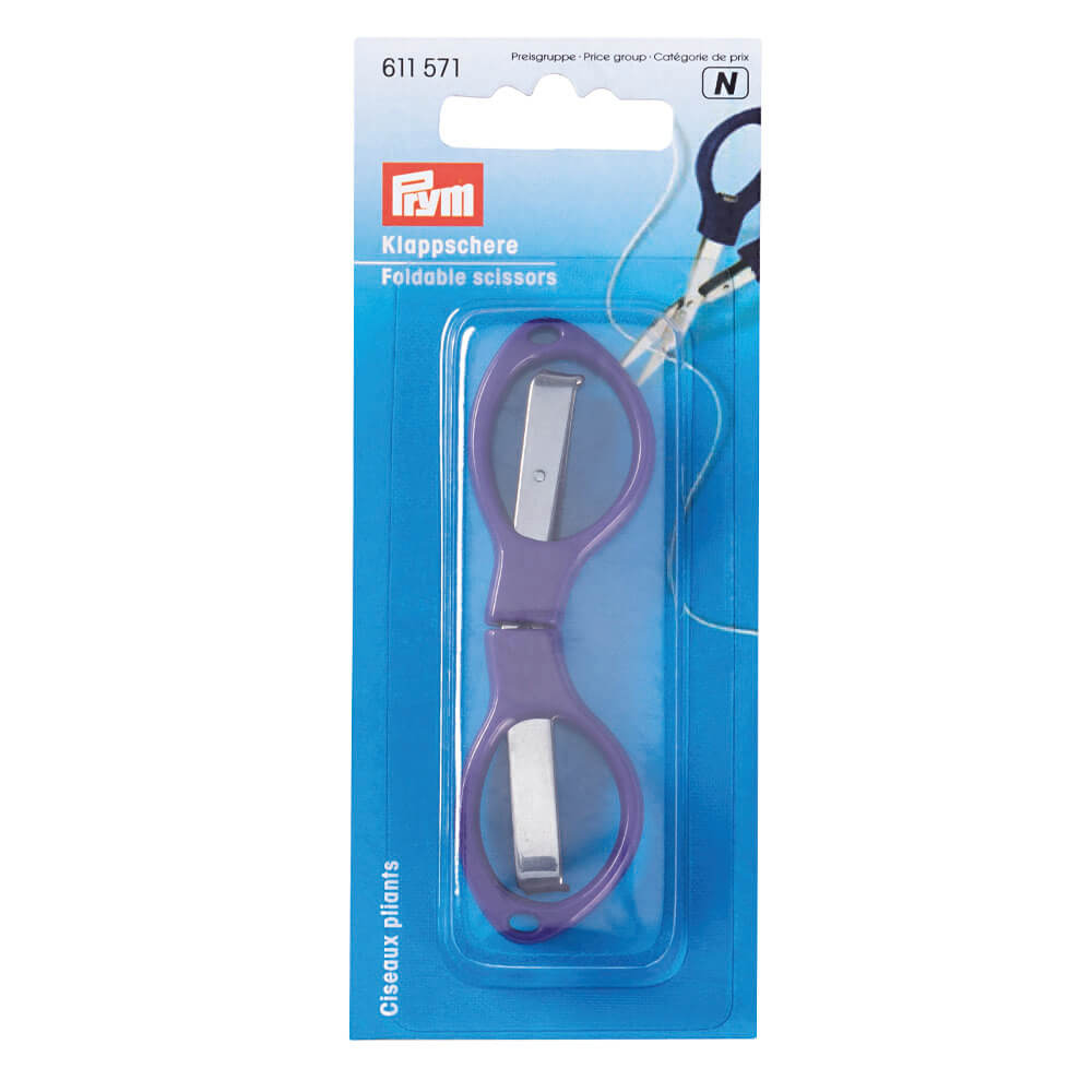 Prym Klapschaar plastic grepen 10cm violet - 