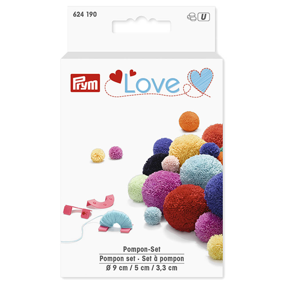 Prym Love pompon set 3,3-5-9cm mint - 