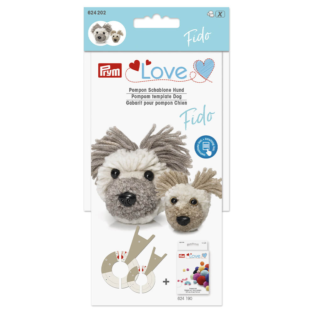 Prym Love pompon sjabloon hond Fido - 