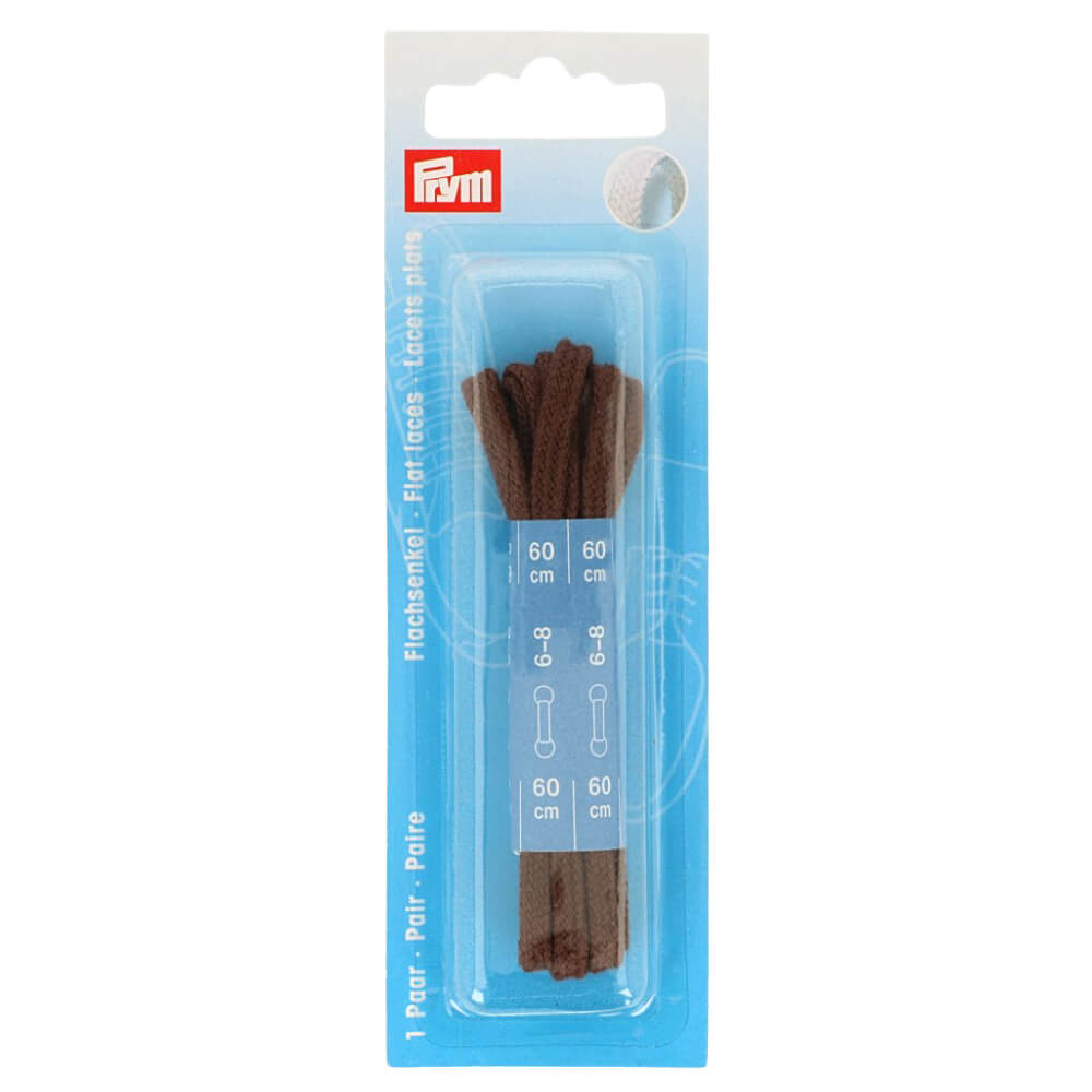 Prym Platte veters 0,4x60cm bruin - 2st