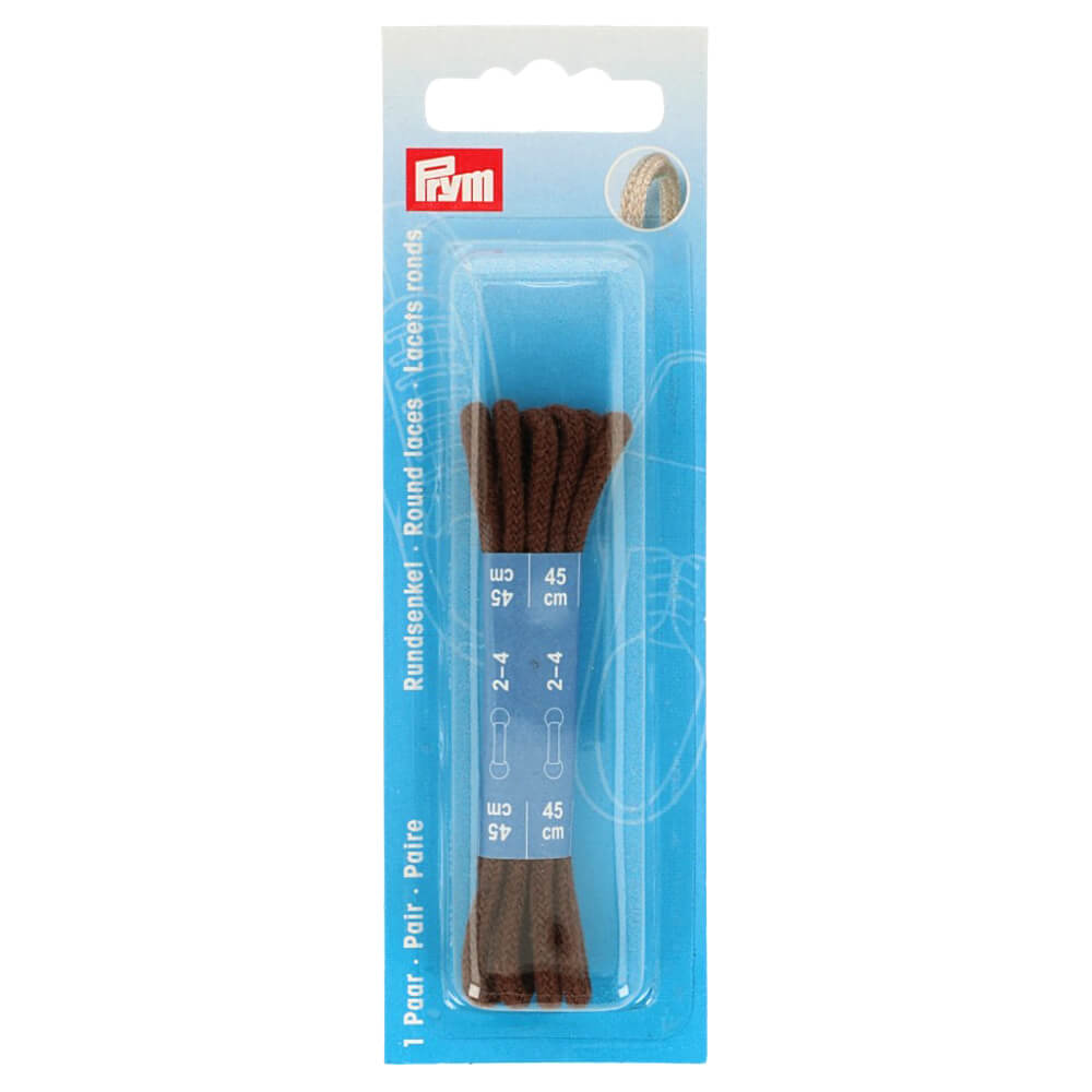 Prym Ronde veters 0,3x45cm bruin - 2st