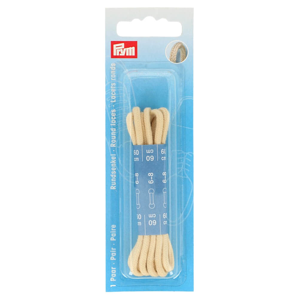 Prym Ronde veters 0,3x60cm beige - 2st