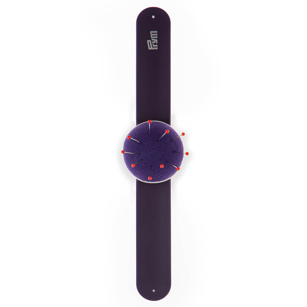 Prym Armbandspeldenkussen met siliconen band paars - 