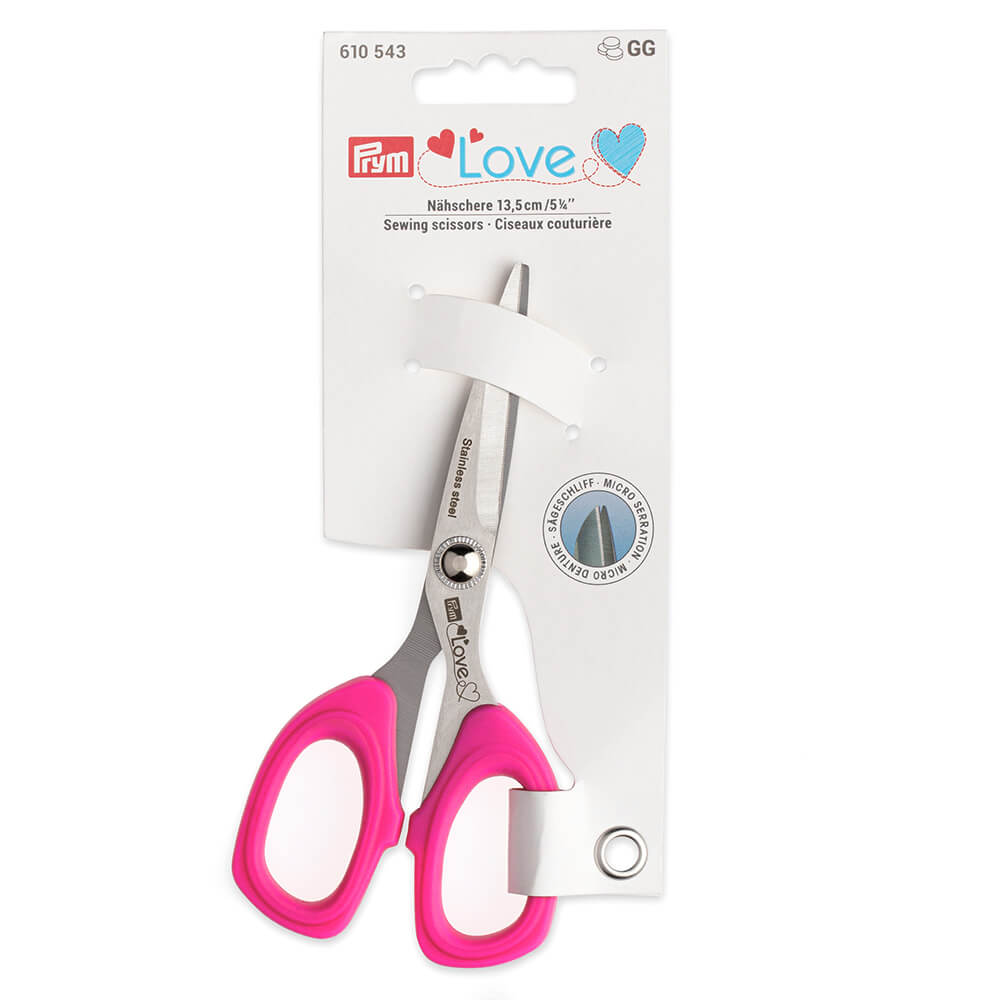 Prym Love naaischaar microvertanding 13,5cm fuchsia - 