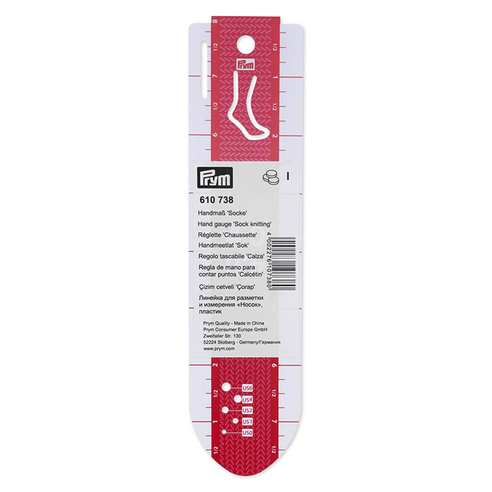 Prym Handmeetlat sokken breien 20cm - 10st