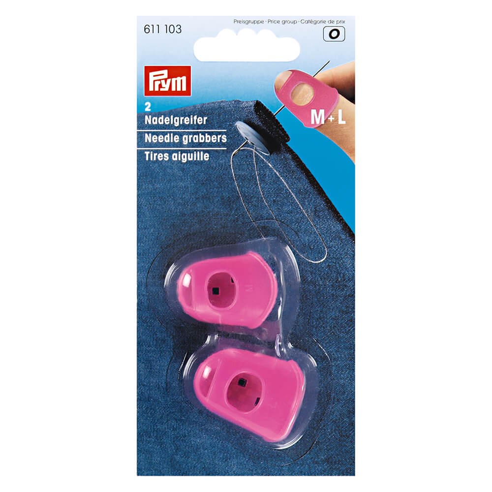 Prym Naaldgrijpers siliconen M-L fuchsia - 2st
