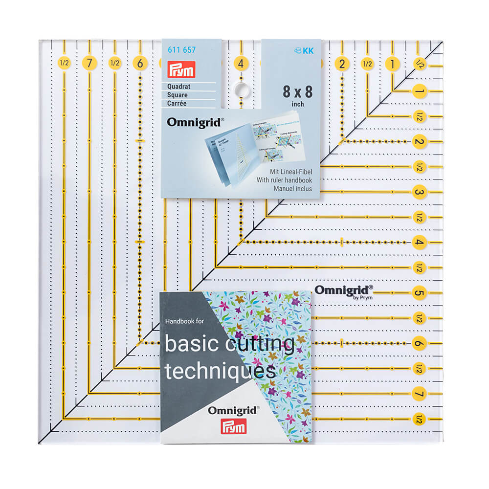 Prym Omnigrid patchwork liniaal vierkant 8x8 inch - 