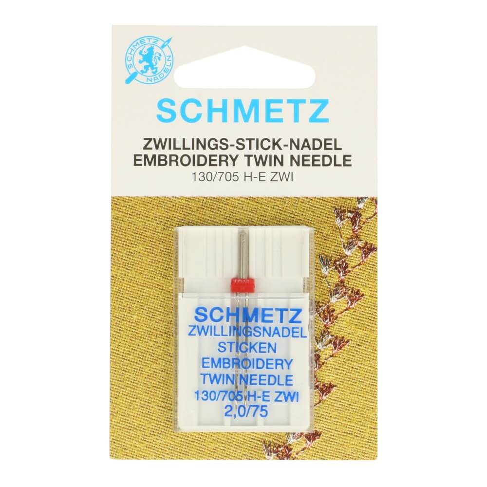 Schmetz Borduren tweeling 1 naald 2.0-75 
