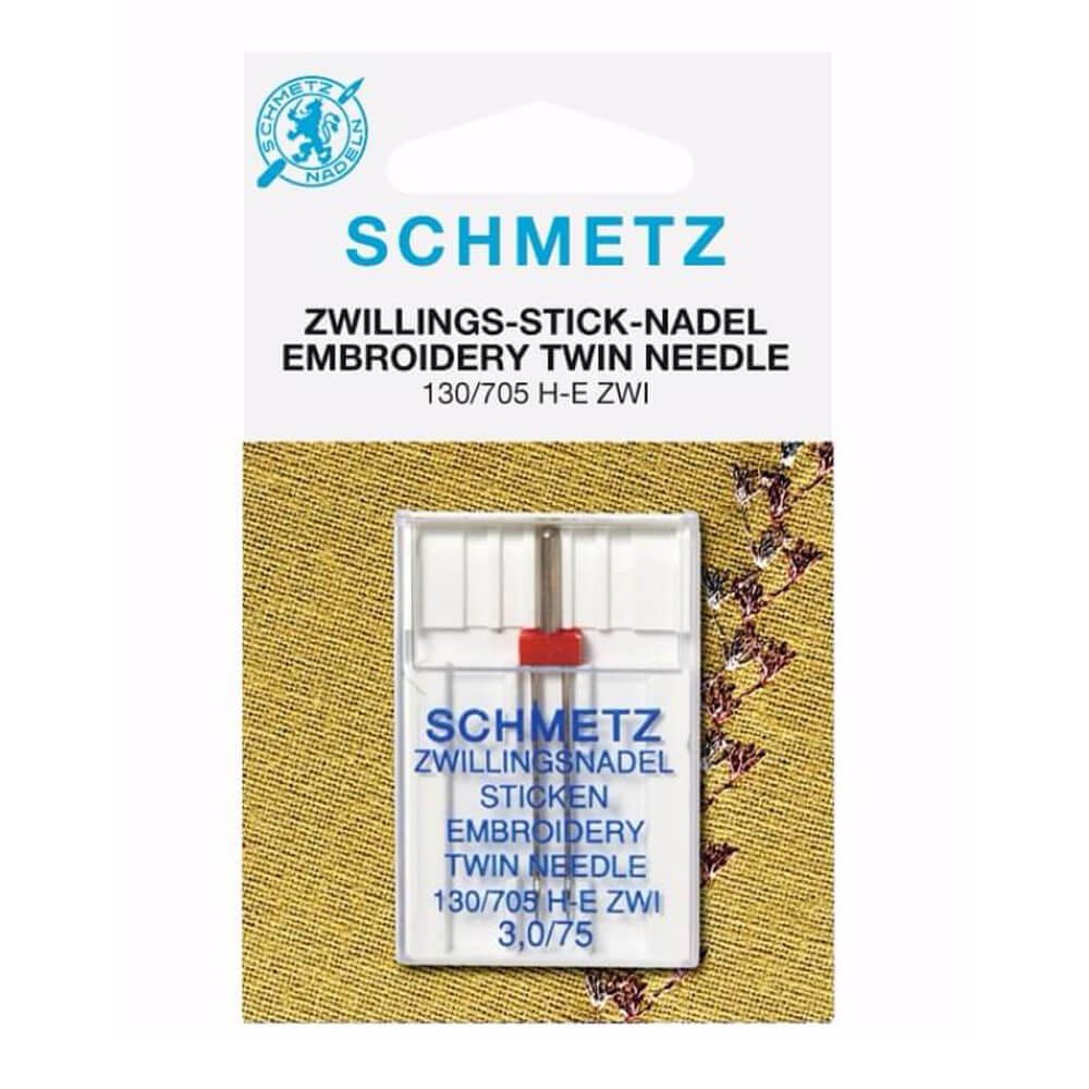 Schmetz Borduren tweeling 1 naald 3.0-75 