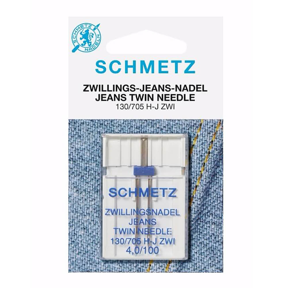 Schmetz Jeans tweeling 1 naald 4.0-100 