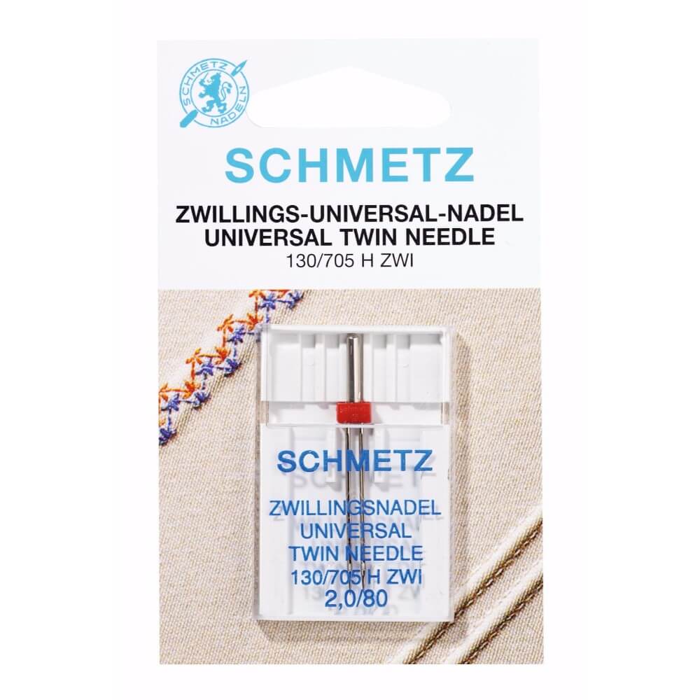 Schmetz Tweeling 1 naald 2.0-80 