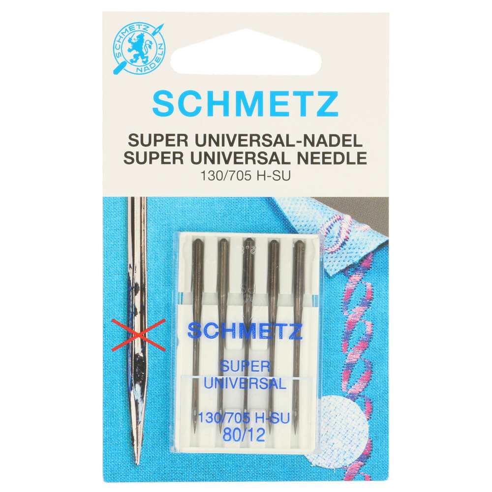 Schmetz Super universeel 5 naalden 80-12 