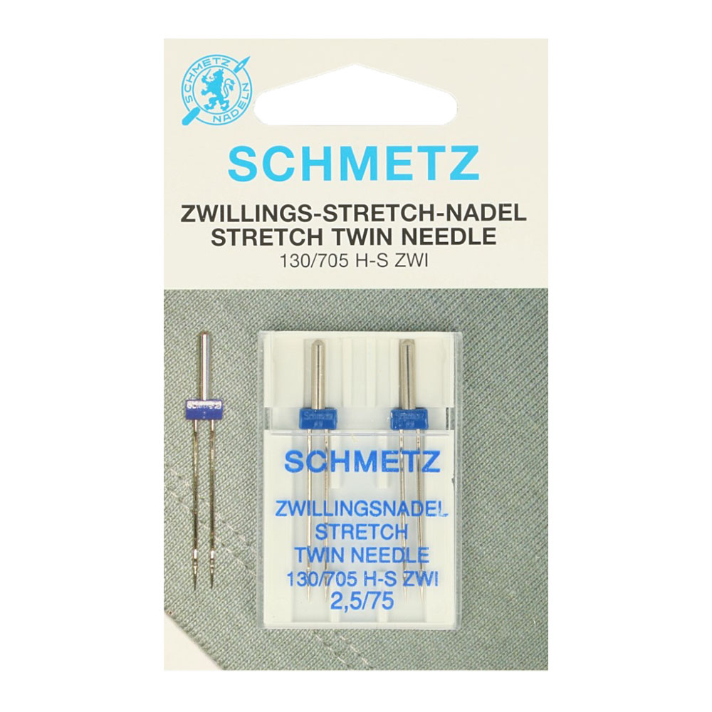 Schmetz Stretch tweeling 2 naalden 2.5-75 