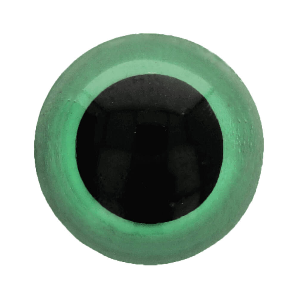 Dierenogen tweekleurig 8mm  (groen)