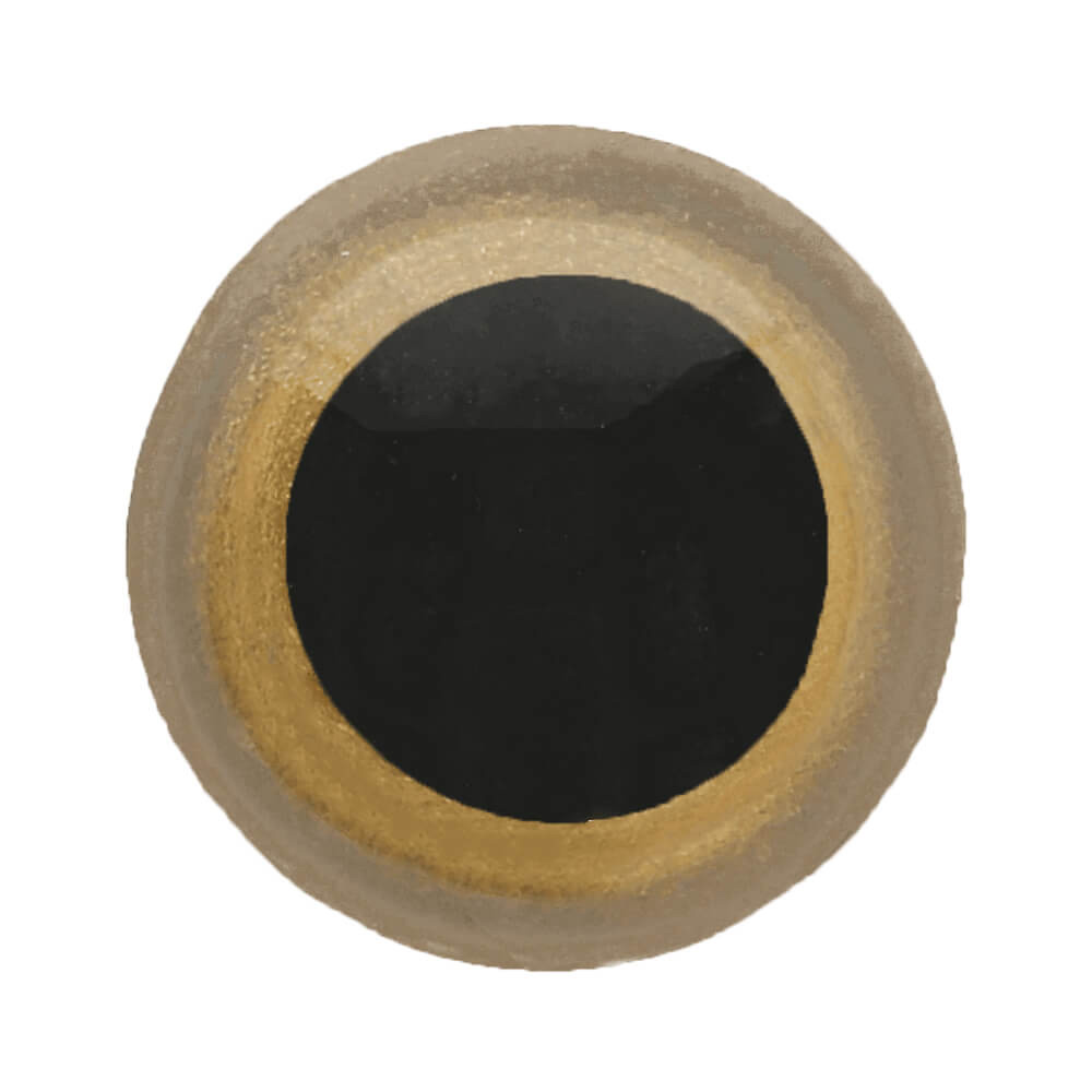 Dierenogen tweekleurig 8mm  (goud)