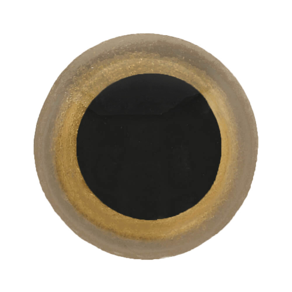 Dierenogen tweekleurig 18mm  (goud)