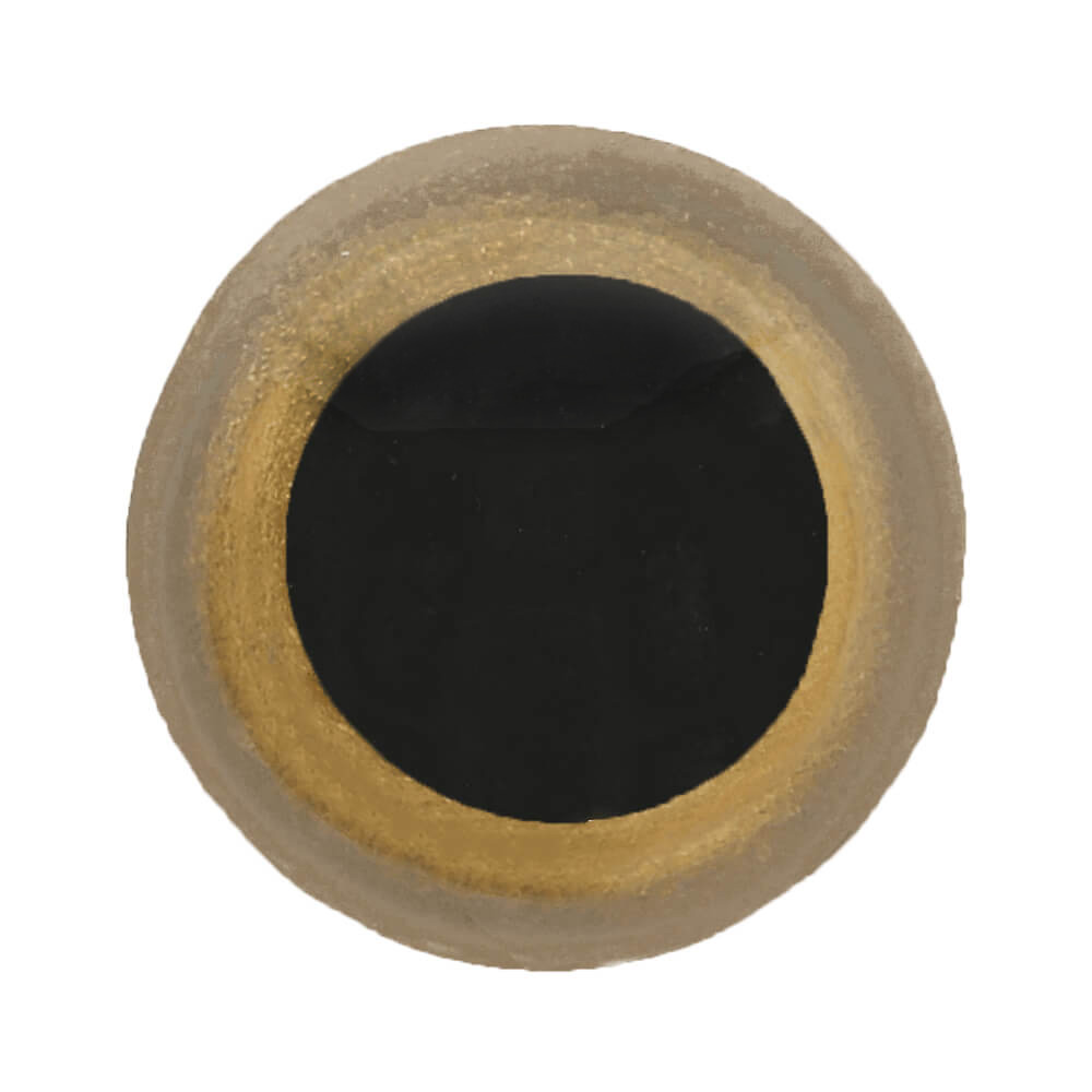 Dierenogen tweekleurig 22mm  (goud)