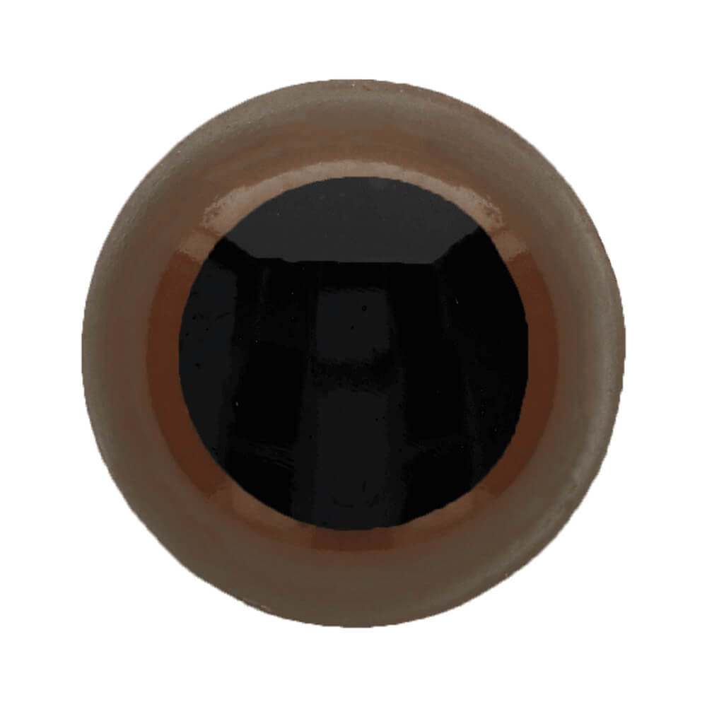 Dierenogen tweekleurig 45mm  (bruin)