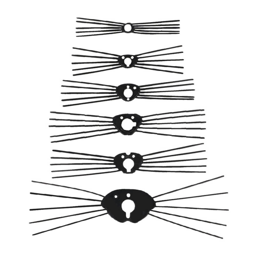 Opry Snorharen voor dierenneuzen 59-112mm - 1x6x20st  assortiment