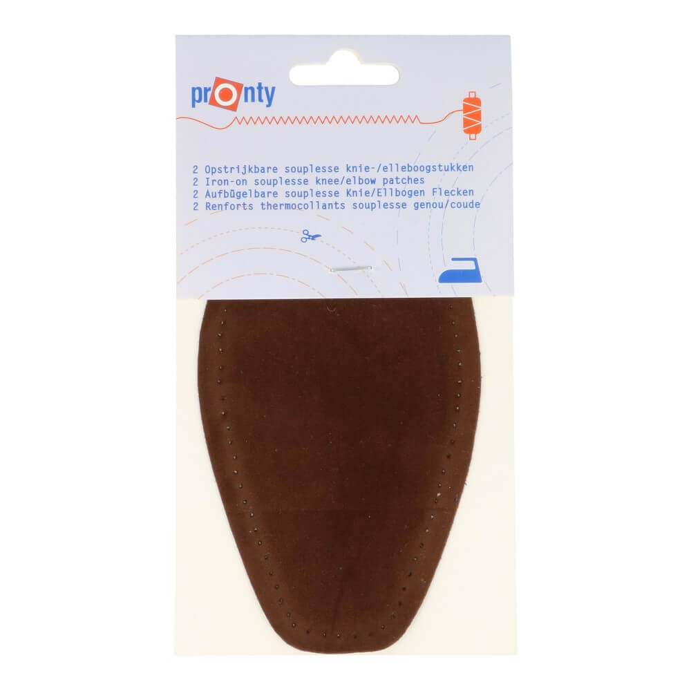 Pronty Elleboogstukken opstrijkbaar - 2st - 038