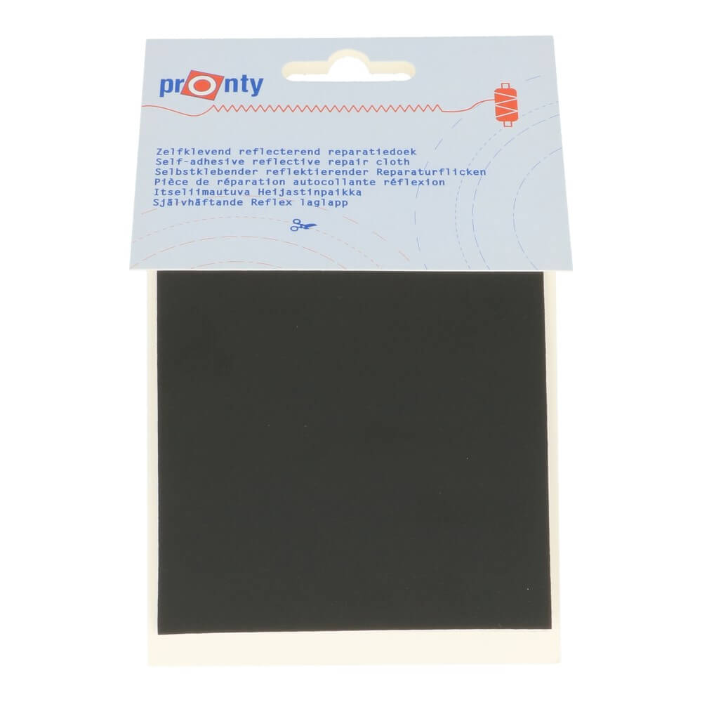 Pronty Reparatiedoek zelfklevend reflecterend zwart - 