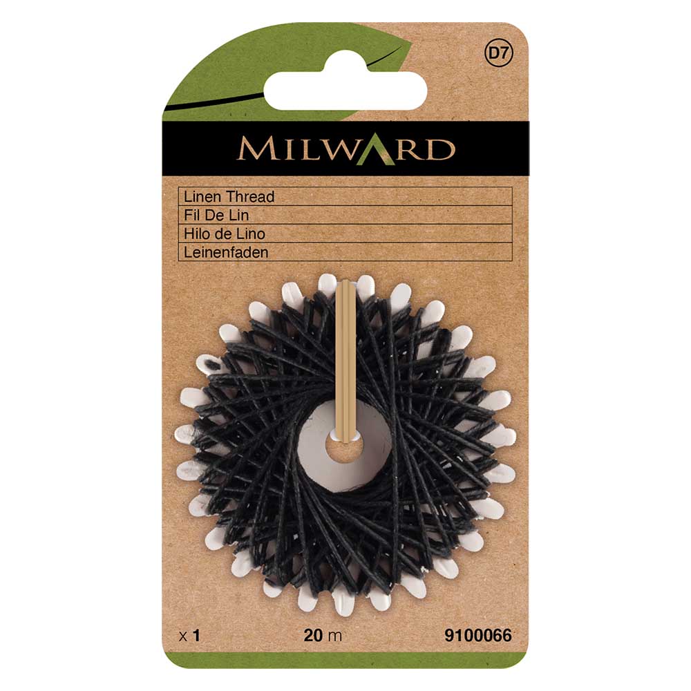 Milward Linnen draad 20mm zwart