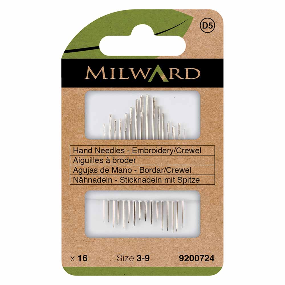 Milward Crewelnaalden staal nr.3-9 - 16st