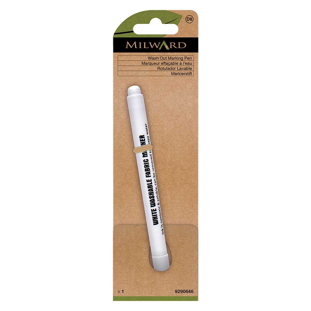 Milward Markeerstift uitwasbaar wit - 5st