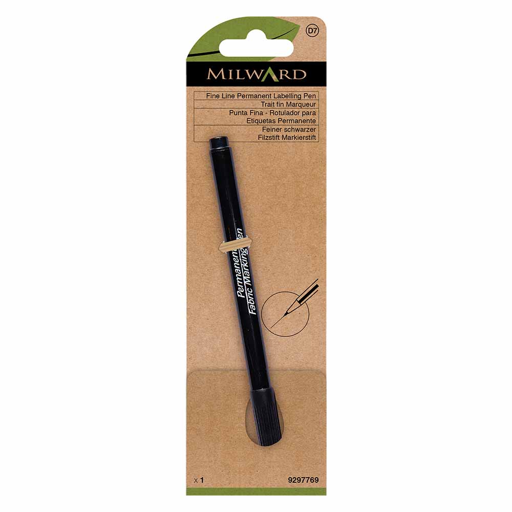 Milward Markeerstift permanent fijn zwart - 5st