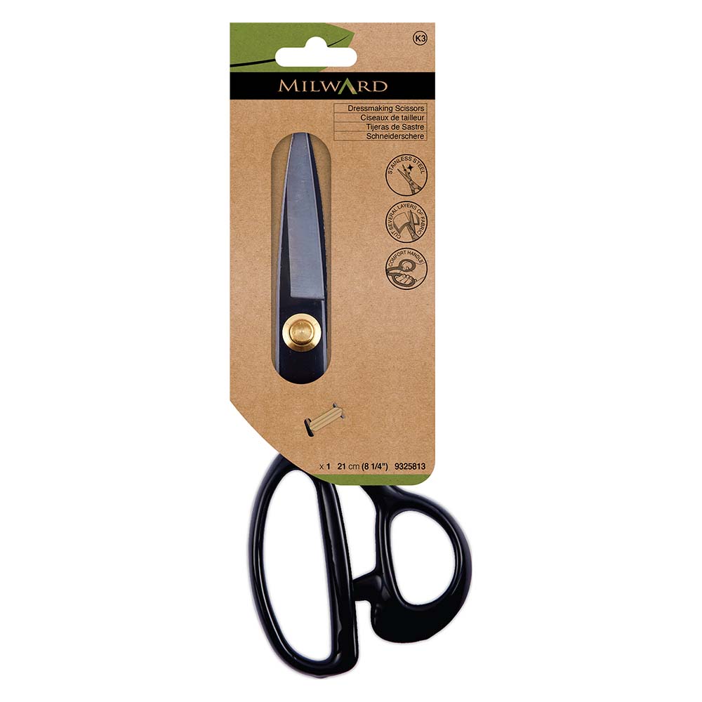 Milward Naaischaar staal 21cm - 3st