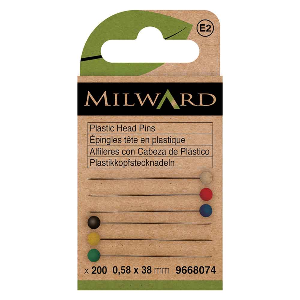 Milward Kopspelden plastic 0,58x38mm - 200st