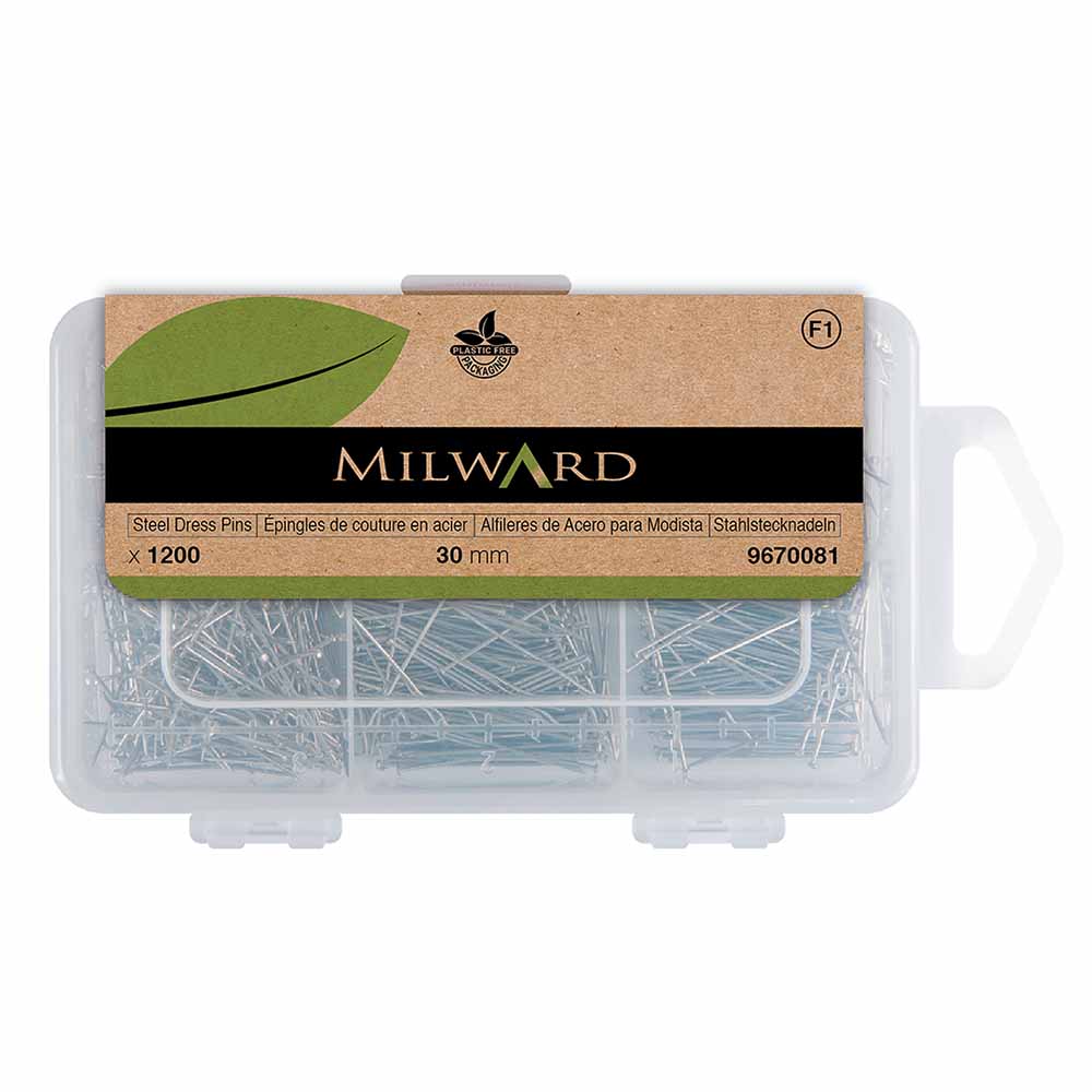 Milward Kopspelden staal - 1200st