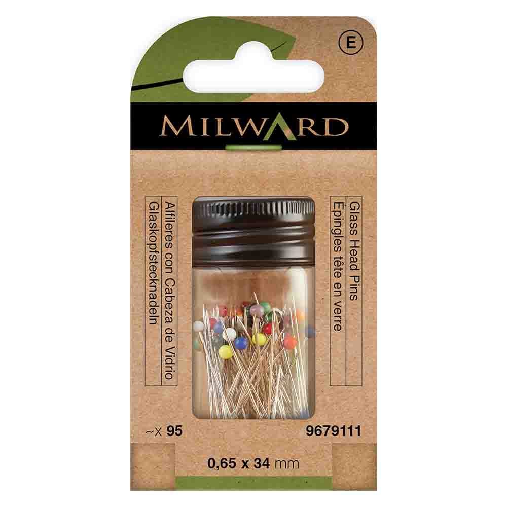Milward Glaskopspelden 34mm - 95st