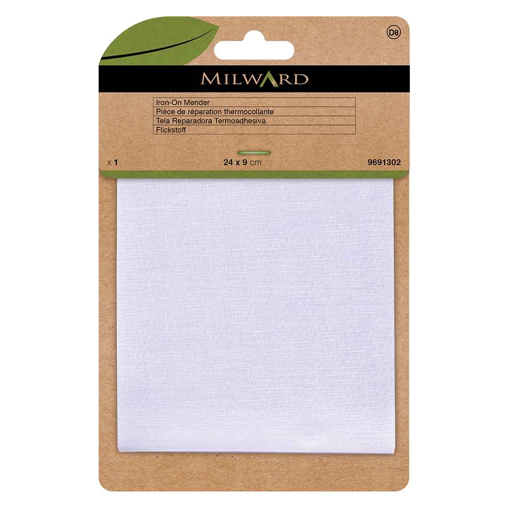 Milward Reparatiedoek opstrijkbaar white 24x9cm