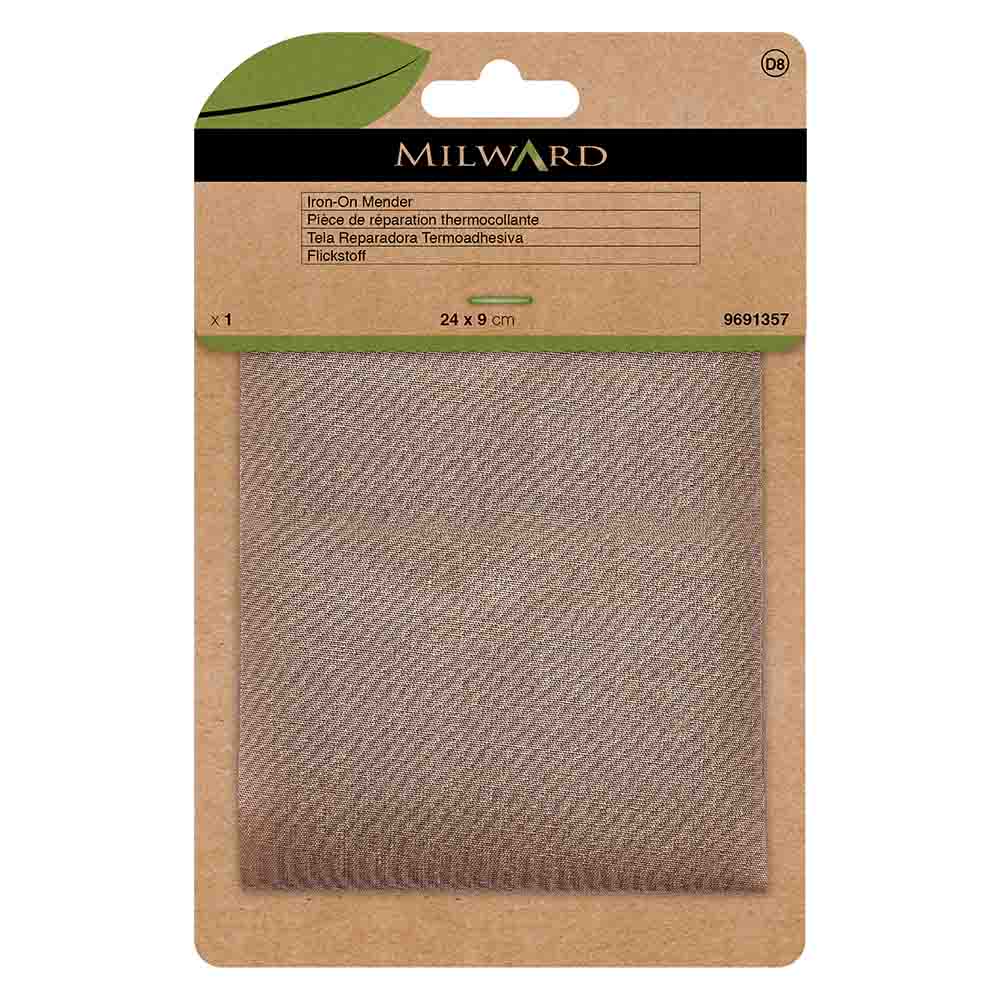 Milward Reparatiedoek opstrijkbaar fawn 24x9cm