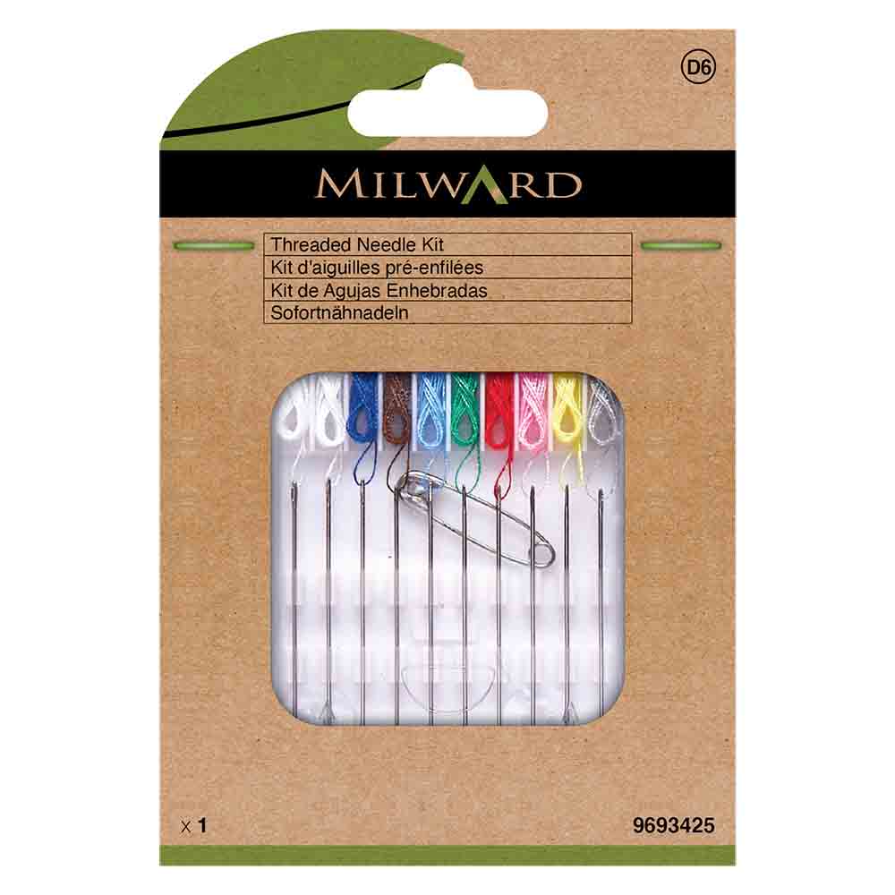 Milward Naainaalden draad en ingeregen naaigaren - 5st