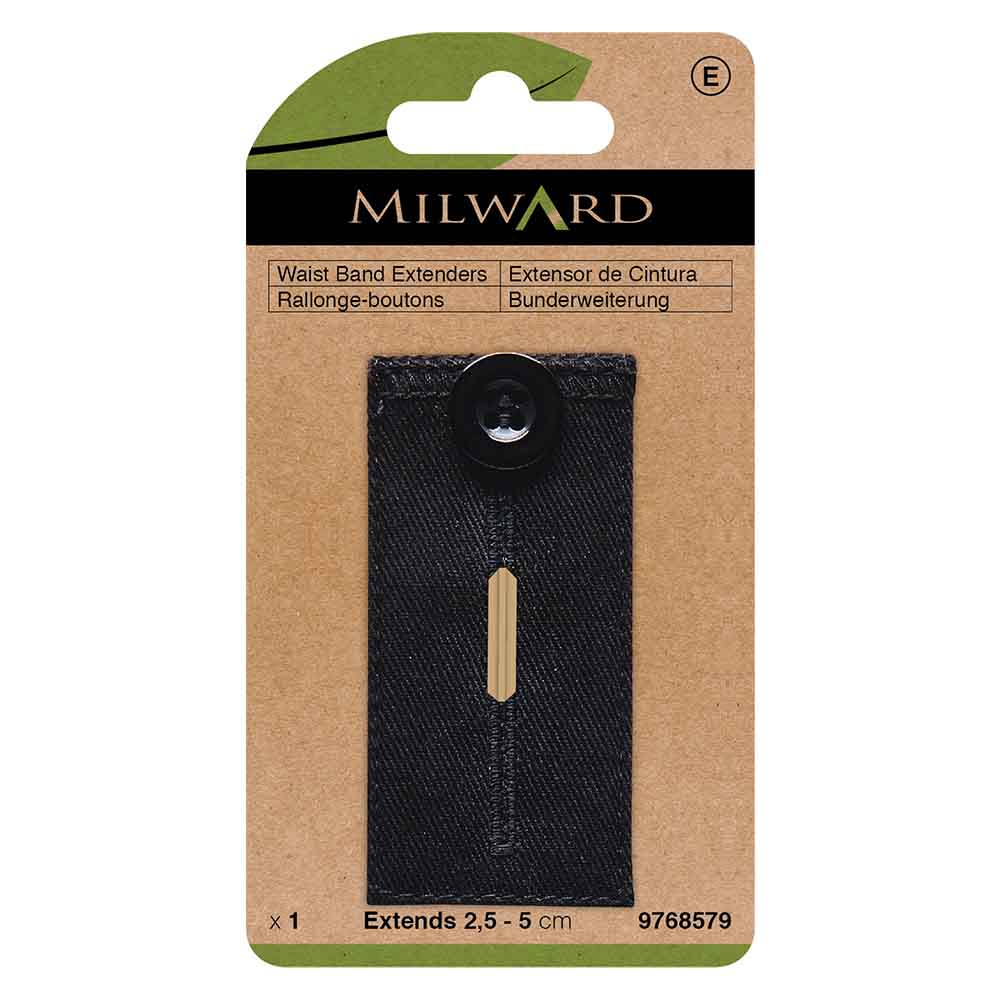 Milward Taillebandverlenger met knoop zwart - 5st