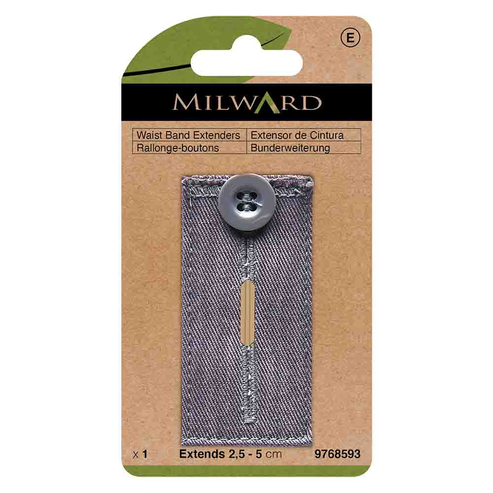 Milward Taillebandverlenger met knoop grijs - 5st