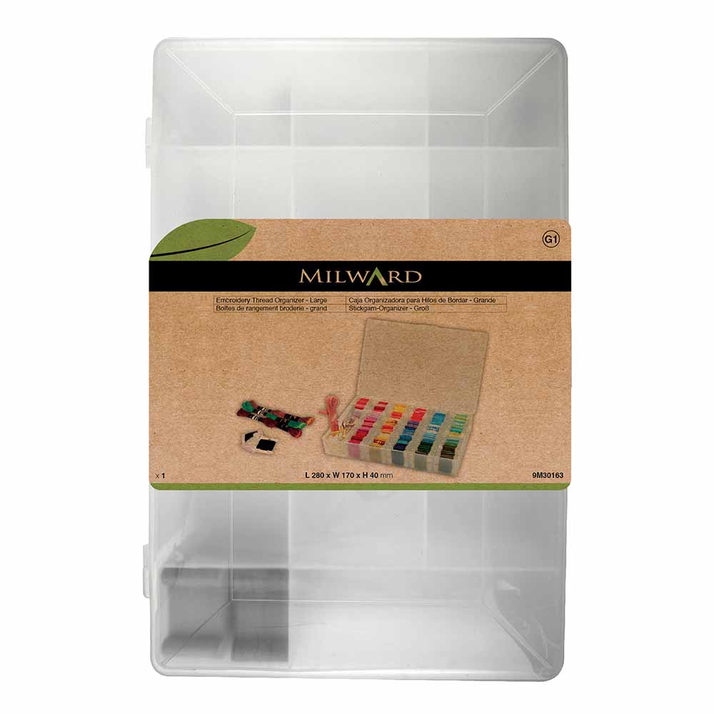 Milward Borduurgaren opbergdoos groot incl.wikkelkaarten-1st