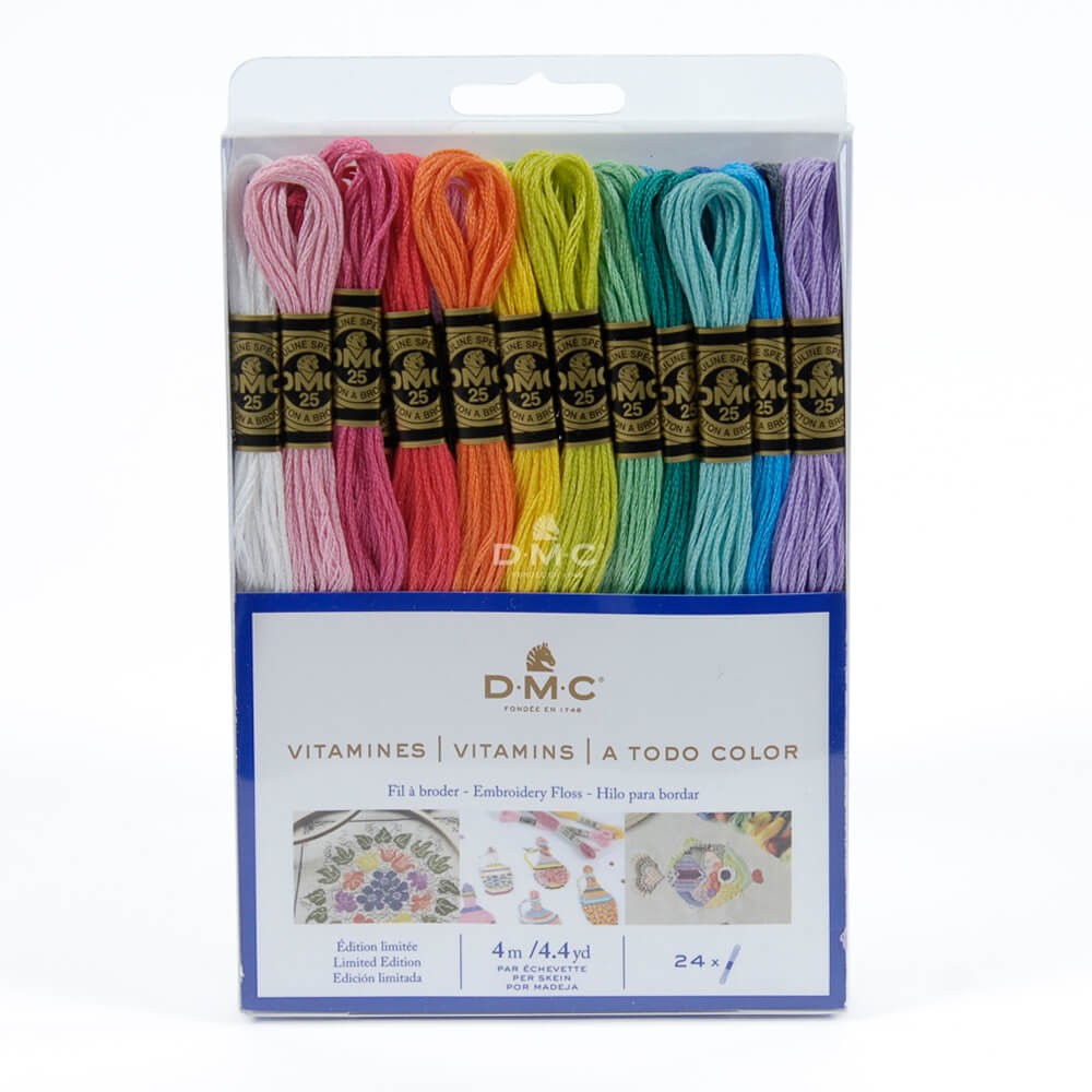 DMC Mouliné splijtzijde assortiment 24x4m - 1st - Vitamins