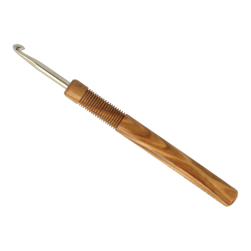 Addi Nature haaknaalden olijvenhout 15cm 5.00mm 