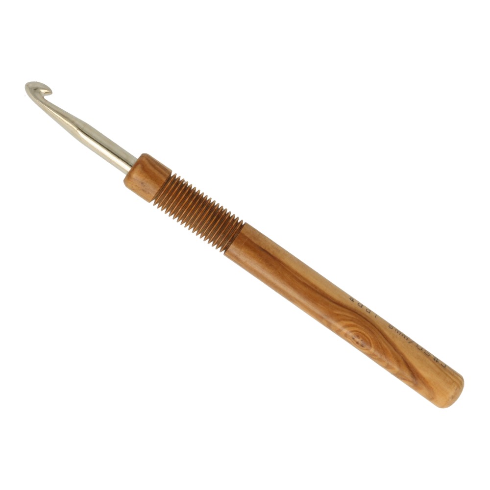 Addi Nature haaknaalden olijvenhout 15cm 6.00mm 
