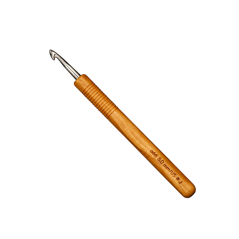 Addi Nature haaknaalden olijvenhout 15cm 8.00mm 