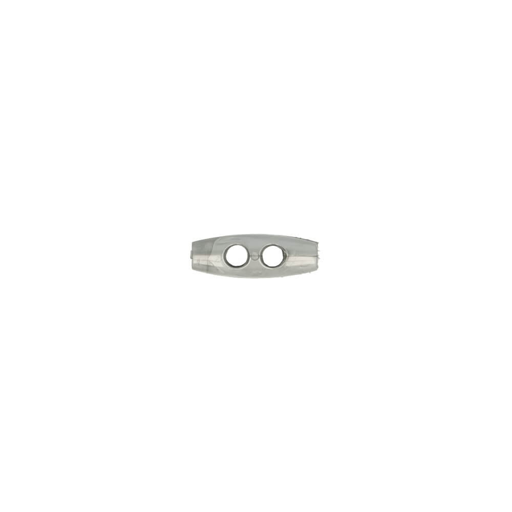 Knebel rubber 3cm - zilver