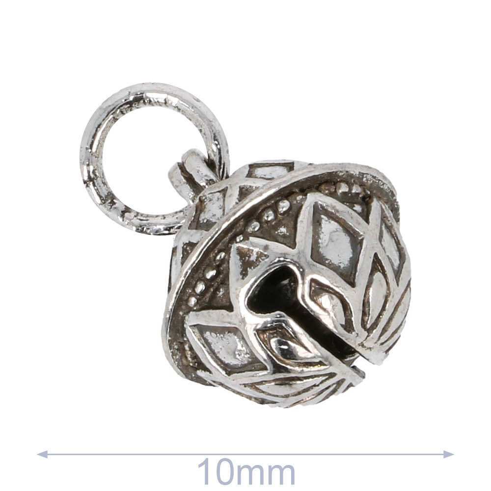 zilvererbelletje 10mm zilver
