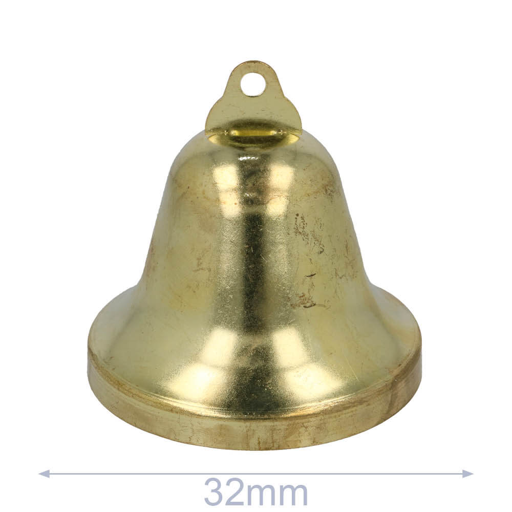 Klokken 32mm - goud