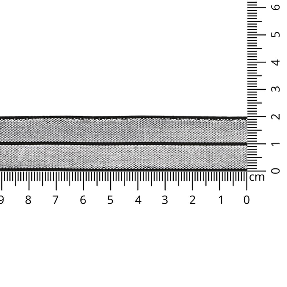 Vouwtres elastisch zilver 20mm - 000
