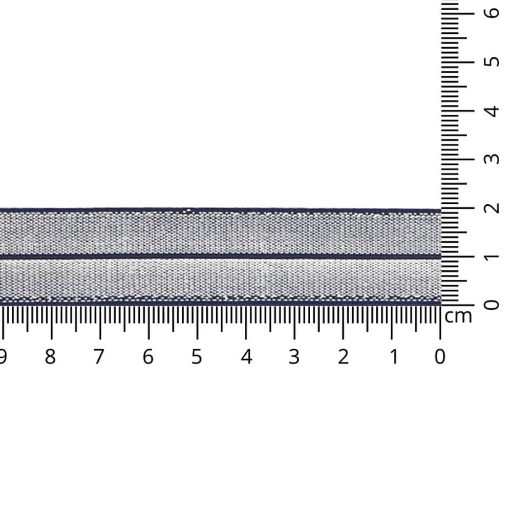 Vouwtres elastisch zilver 20mm - 210